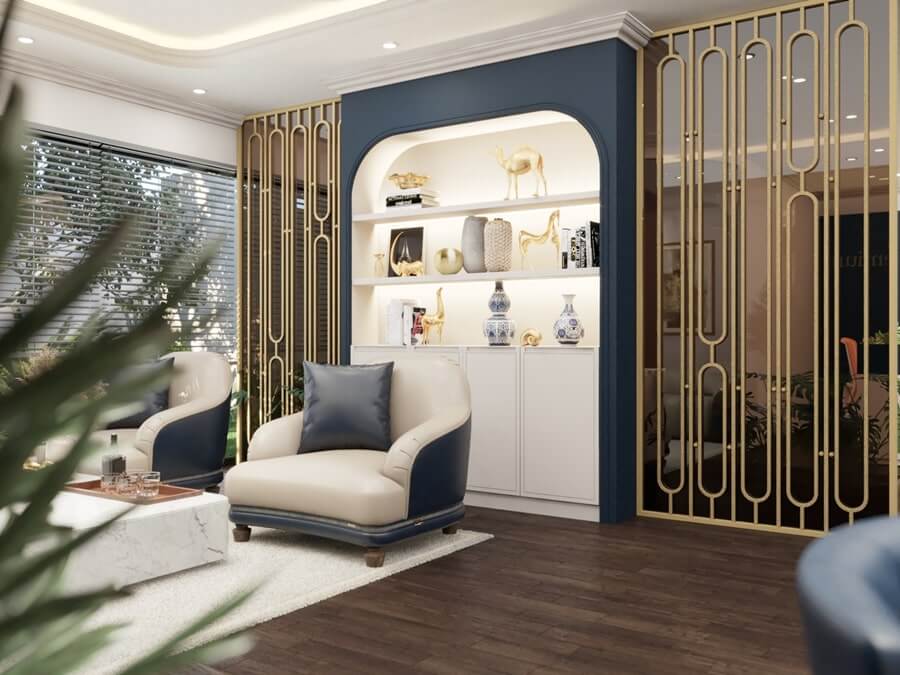 Thiết kế văn phòng phong cách Metallic