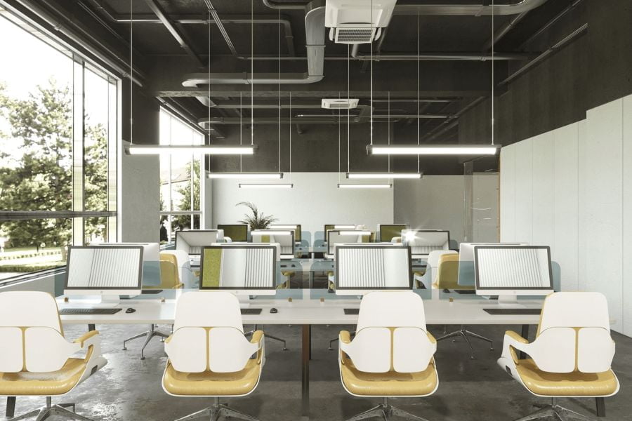 Văn phòng thiết kế theo phong cách industrial