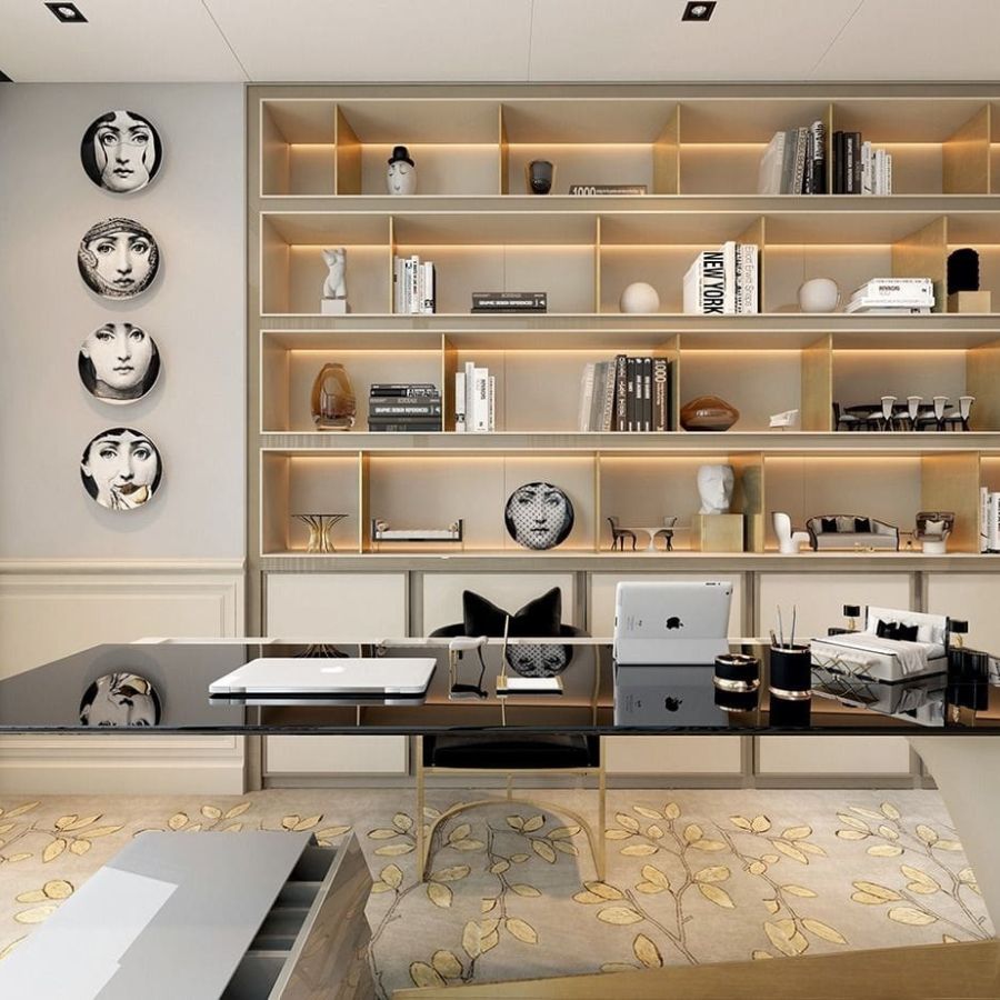 Phòng giám đốc được thiết kế với phong cách Art Deco