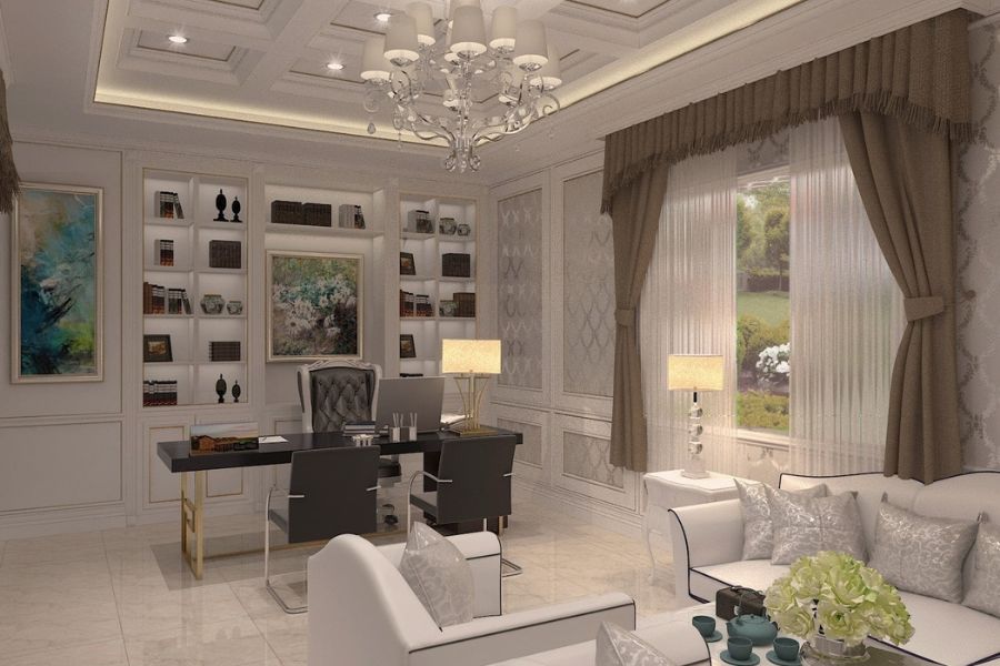 Phòng giám đốc phong cách tân cổ điển