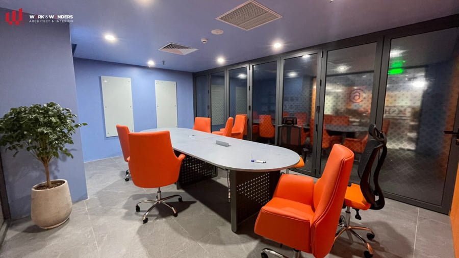 Thiết kế ngân hàng chuyên nghiệp 16 Thiết kế phòng họp ở chi nhánh SHB Lò Đúc, thực hiện bởi Work & Wonders