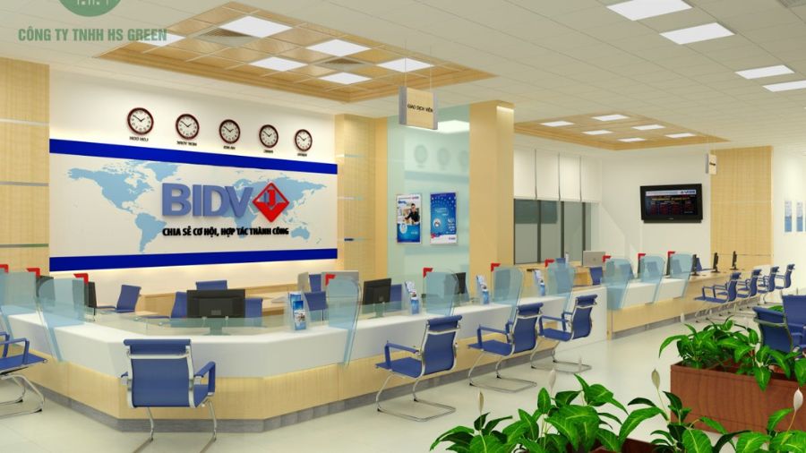 Thiết kế ngân hàng chuyên nghiệp 4 Không gian hợp lý giúp khách hàng tiện lợi di chuyển trong quá trình làm việc tại ngân hàng