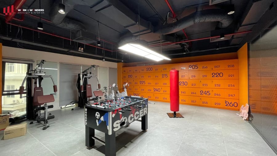 Thiết kế thi công nội thất ngân hàng 28 Phòng thể dục