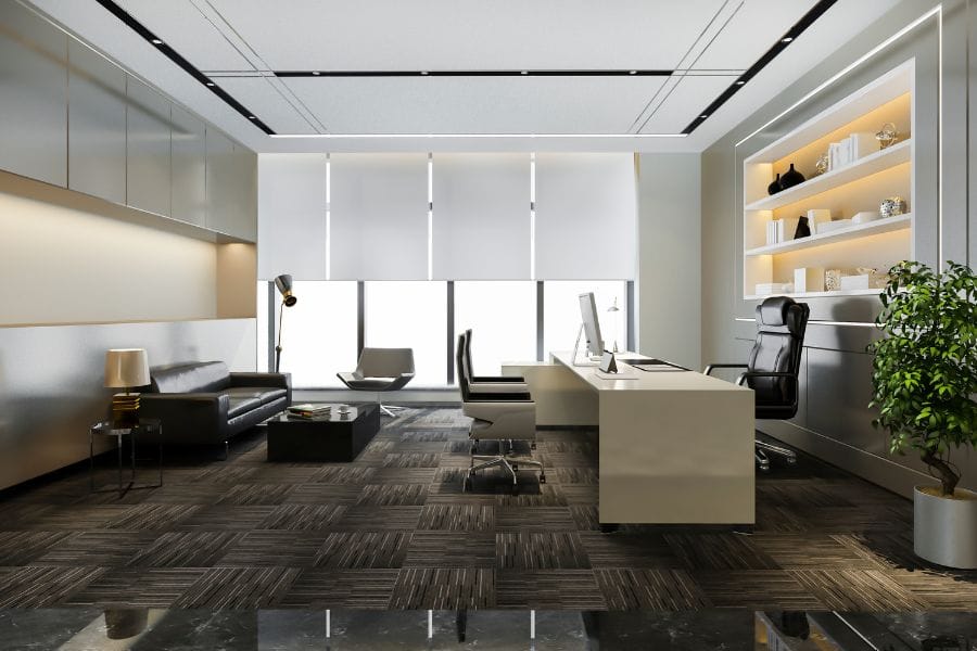 Báo giá thiết kế nội thất văn phòng 6 Trang trí cây xanh giúp thư giãn