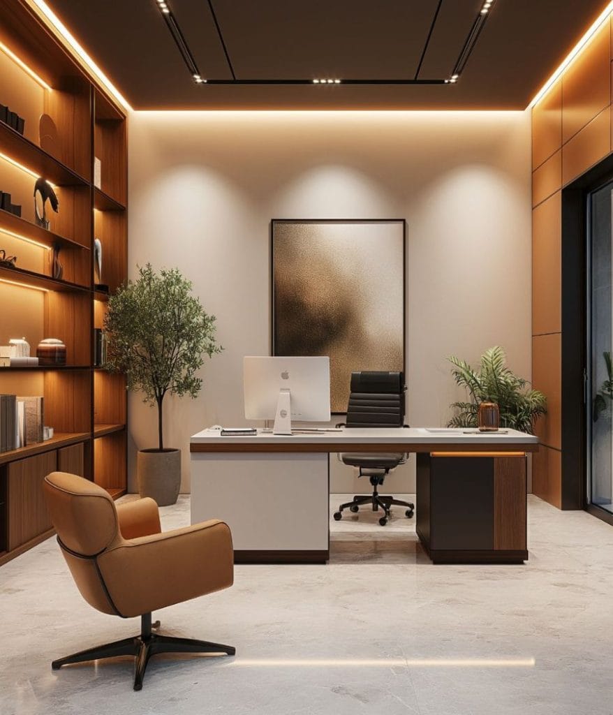 Báo giá thiết kế nội thất văn phòng 8 Ghế da cao cấp thường được sử dụng trong văn phòng giám đốc