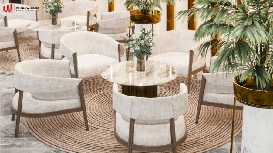 Thiết kế nội thất văn phòng cao cấp với đá granite