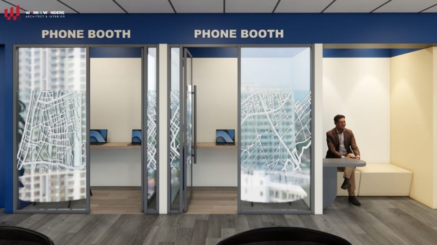 Thiết kế thi công văn phòng - Giải pháp không gian cho văn phòng hiện đại 20 Khu vực phone booth