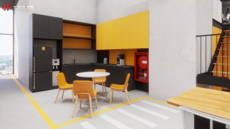 Các mẫu thiết kế nội thất văn phòng đẹp tiêu biểu năm 2024 19 Phòng pantry