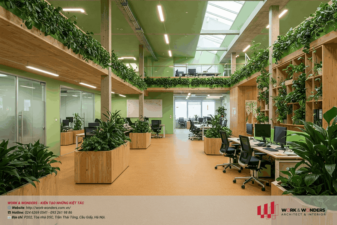 Mẫu nội thất văn phòng chuyên nghiệp 2025: Xu hướng "Signature Design" cho doanh nghiệp muốn bứt phá 21 Thiết kế văn phòng nổi bật