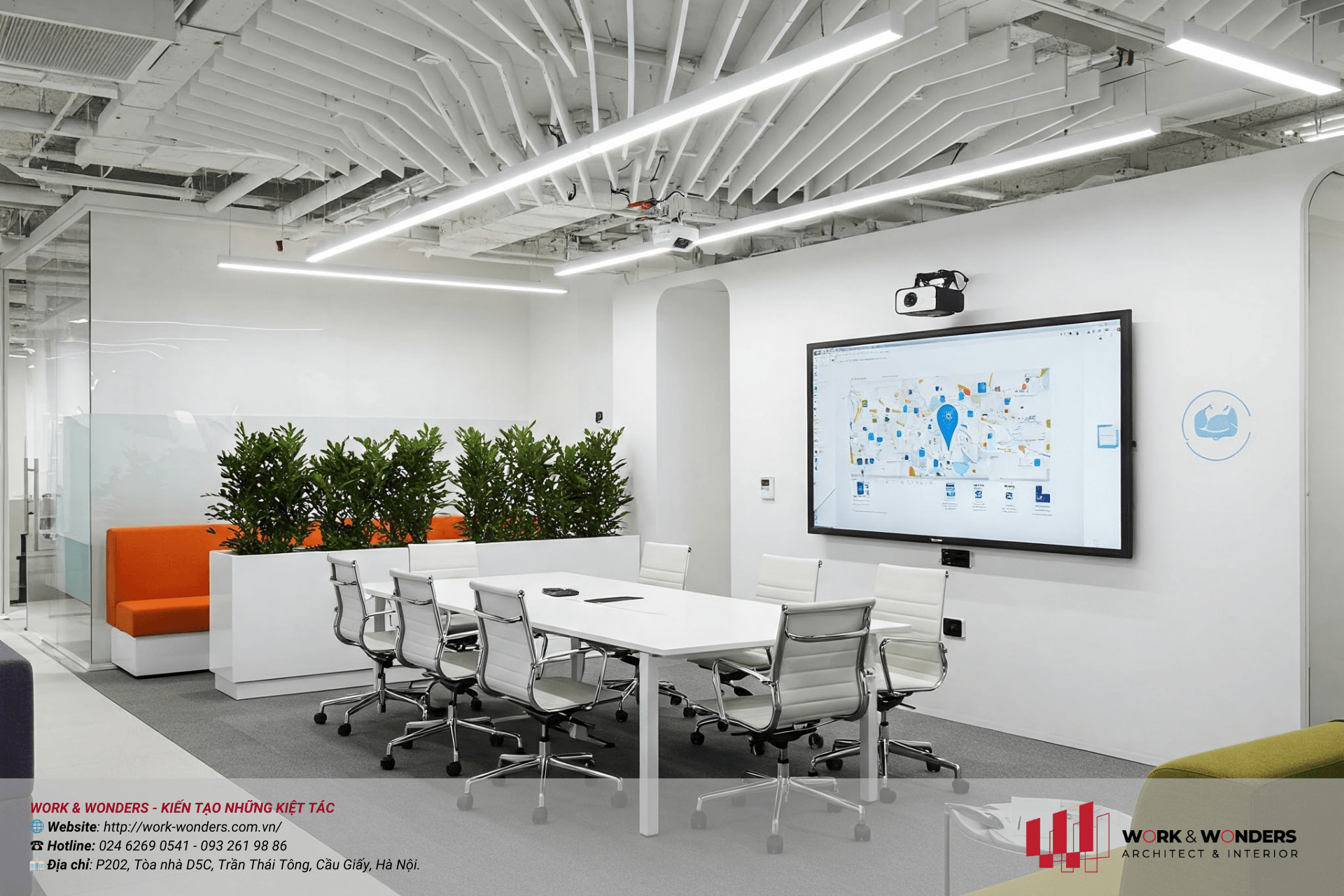 Mẫu nội thất văn phòng chuyên nghiệp 2025: Xu hướng "Signature Design" cho doanh nghiệp muốn bứt phá 10 Storytelling qua thiết kế văn phòng