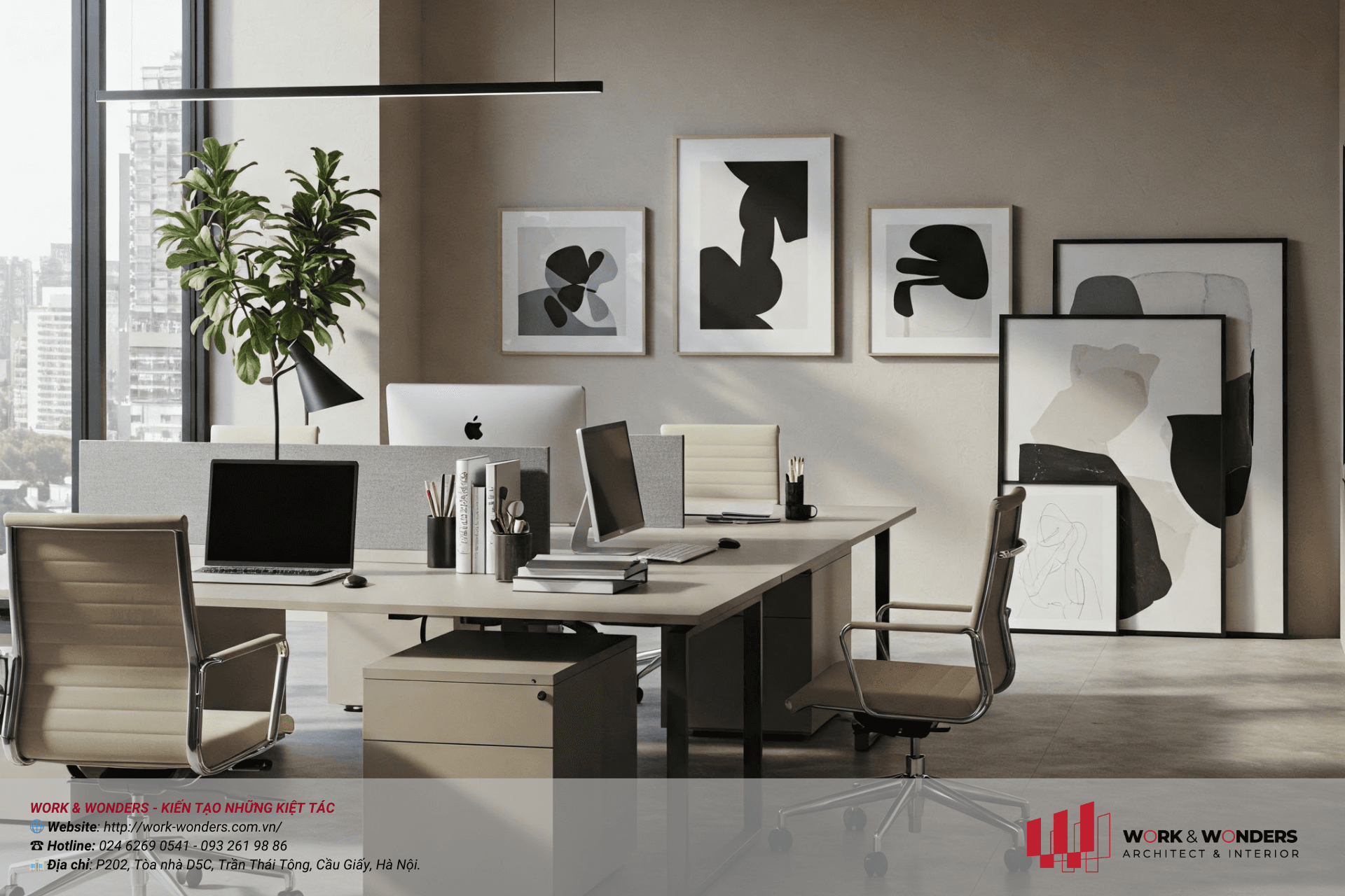 Mẫu nội thất văn phòng chuyên nghiệp 2025: Xu hướng "Signature Design" cho doanh nghiệp muốn bứt phá 3 Phong cách thiết kế nội thất văn phòng tối giản hiện đại