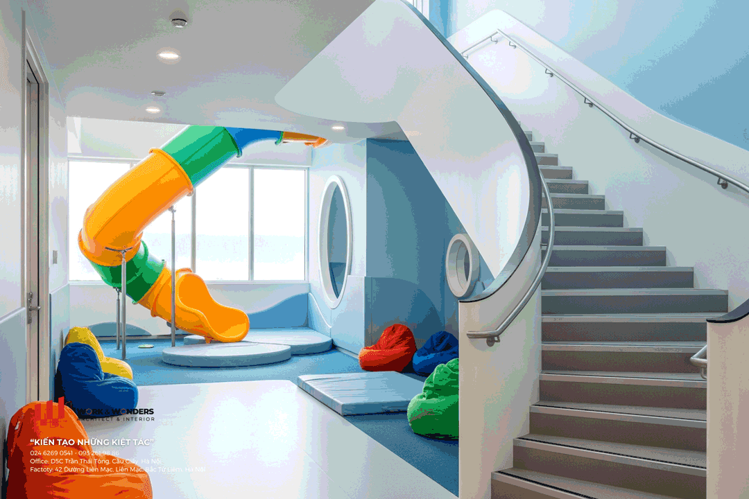 3 Điều cần ghi nhớ khi thiết kế không gian vận động cho học sinh 7 Thiết kế khu vận động tích hợp không gian chung cho học sinh