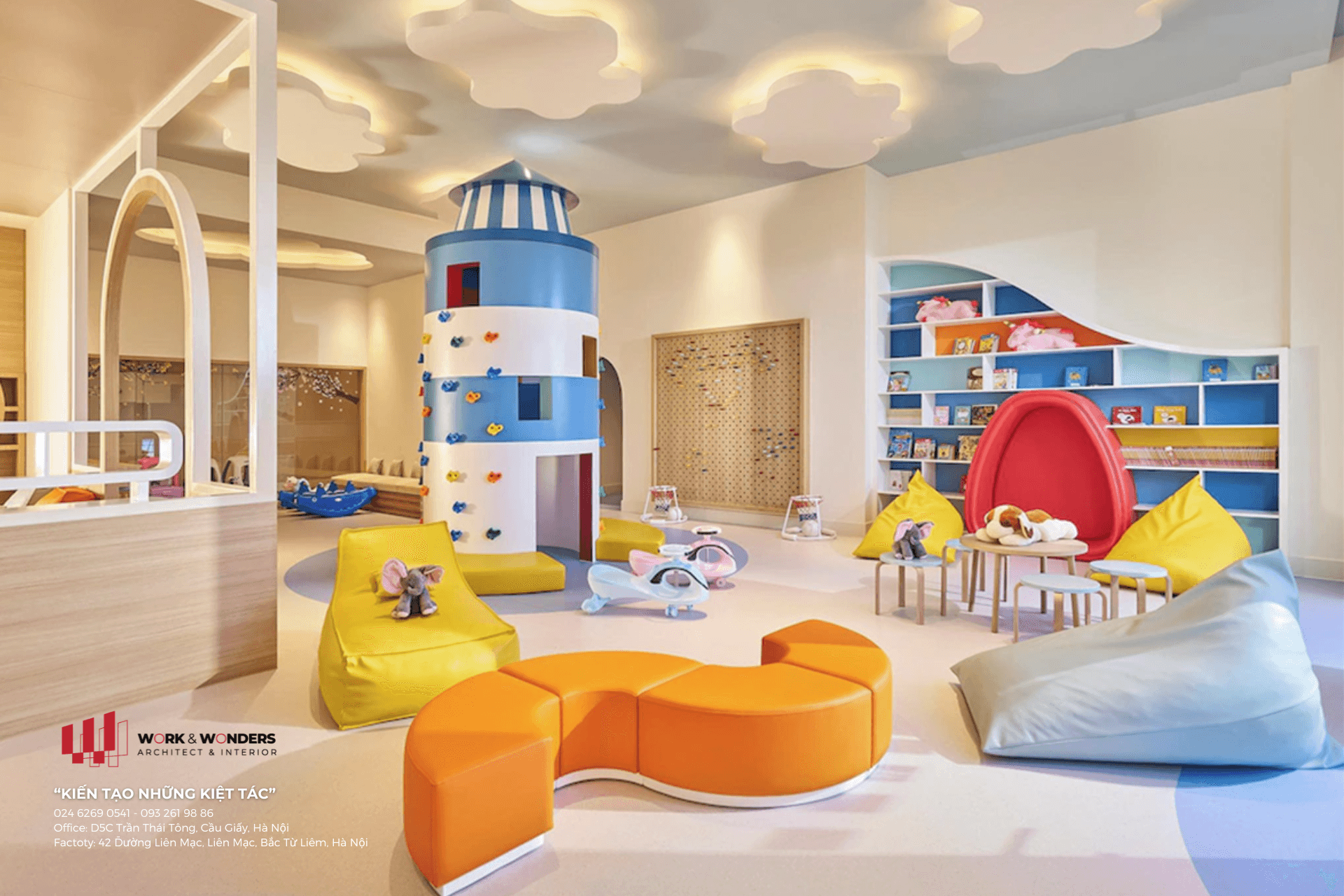 Thiết kế nội thất trường học hiện đại: Mô hình trường học liên cấp và chất lượng quốc tế