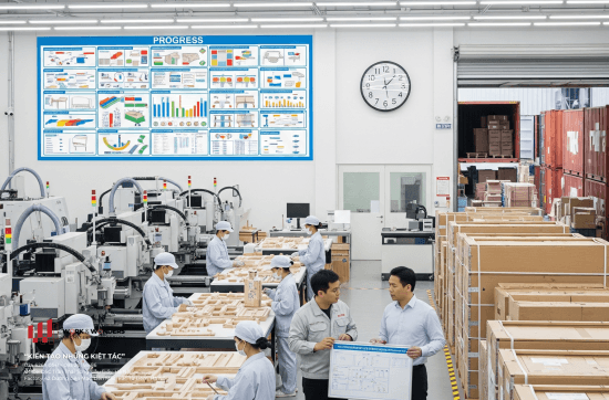 Sản xuất nội thất chuẩn quốc tế - Đảm bảo tiến độ, chính xác đến từng giờ