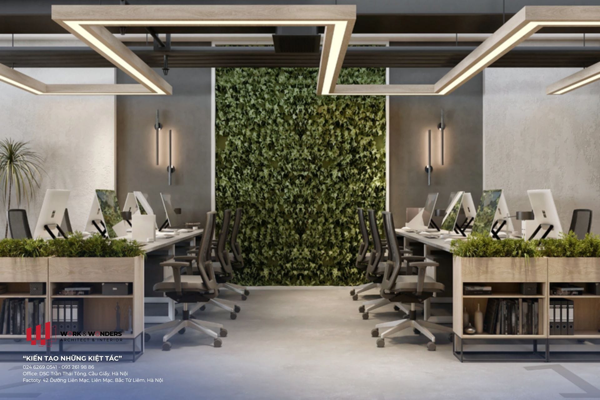 5 điểm tạo chuỗi giá trị sản xuất nội thất văn phòng: Từ nhà máy Work&Wonder đến công trình 10 Văn phòng phong cách hiện đại sau thi công hoàn thiện