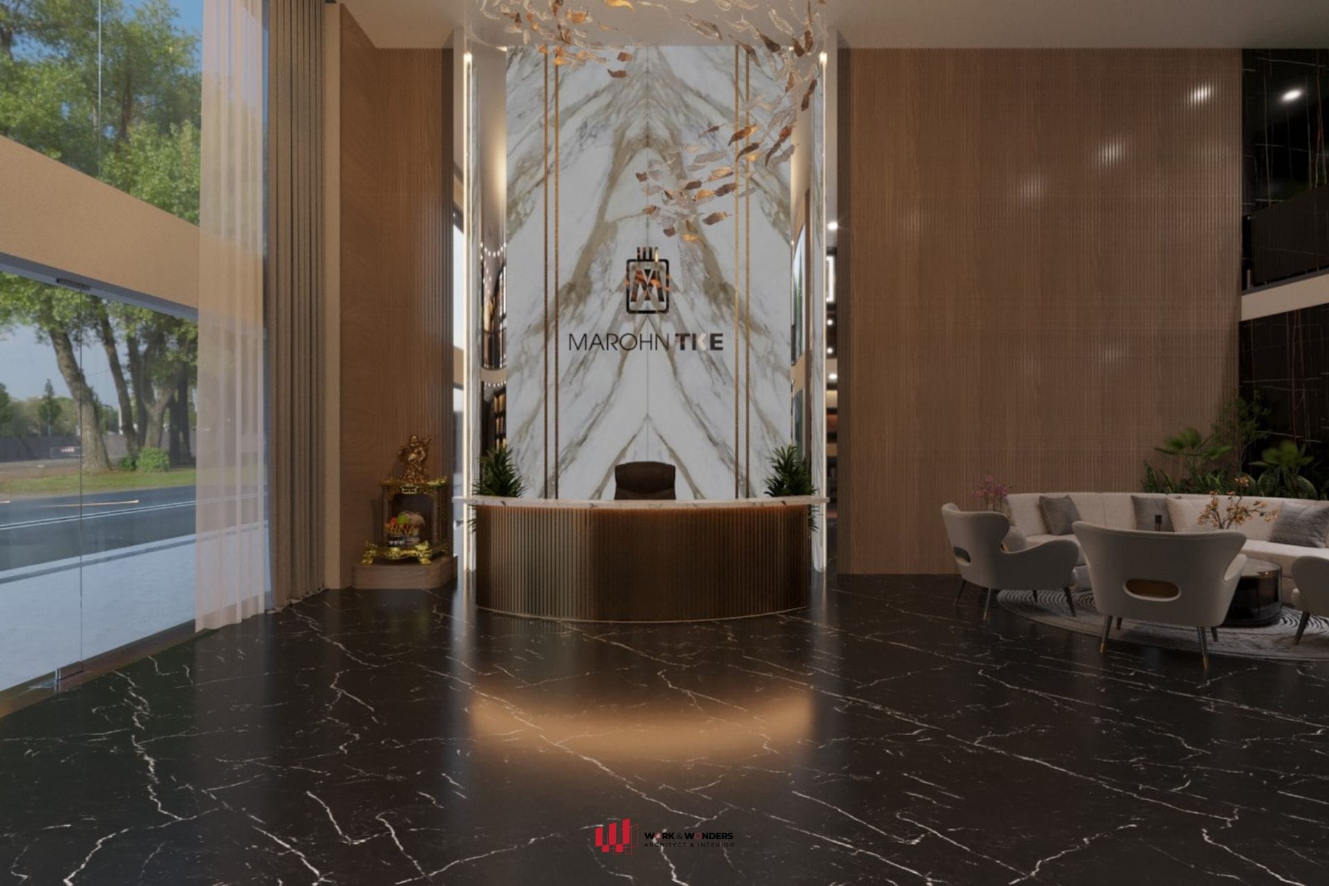 Thiết kế Showroom 360°: Nội thất kể câu chuyện thương hiệu 2 Thiết kế showroom Marohn TKE: Thương hiệu thang máy nổi tiếng