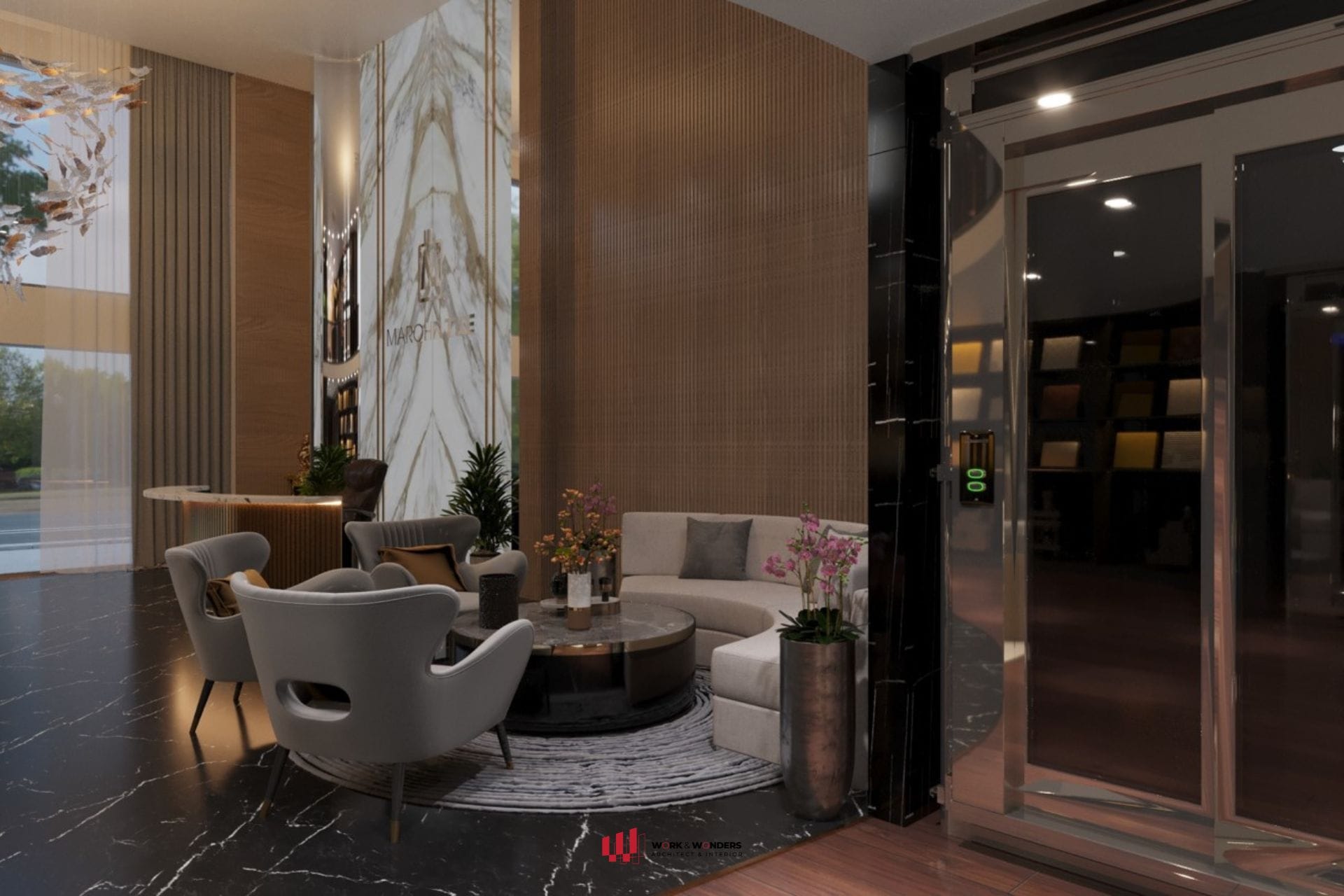 Thiết kế Showroom 360°: Nội thất kể câu chuyện thương hiệu 5 Với dự án showroom MAROHNTKE, Work & Wonders biến thách thức thành lợi thế bằng giải pháp tổ chức không gian thông minh