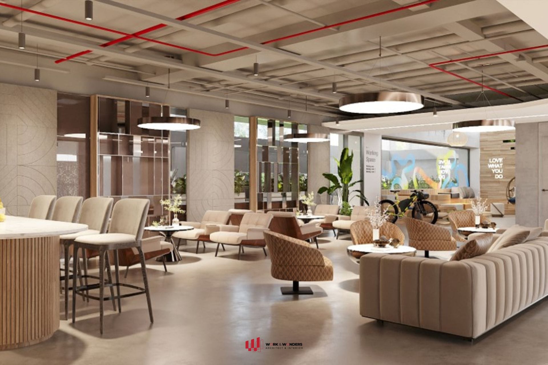 Nhà máy BellWether: 1 Văn phòng nhà máy đầy mỹ học nội thất 9 Thiết kế Canteen/Pantry tại văn phòng nhà máy Bell Wether