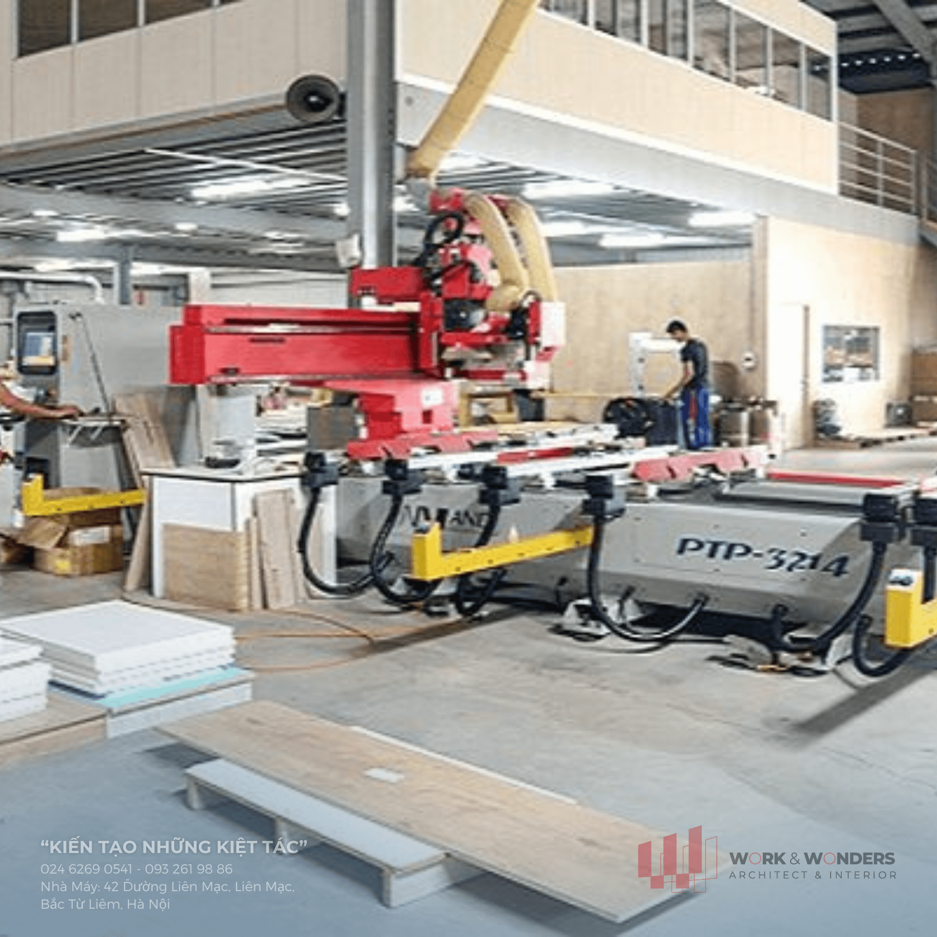 5 Bước Kỹ Nghệ Chế Tác Nội Thất Gỗ Cao Cấp: Từ Khối Gỗ Vô Tri Đến Tác Phẩm Sống 6 Máy CNC cắt gọt chính xác từng milimet.