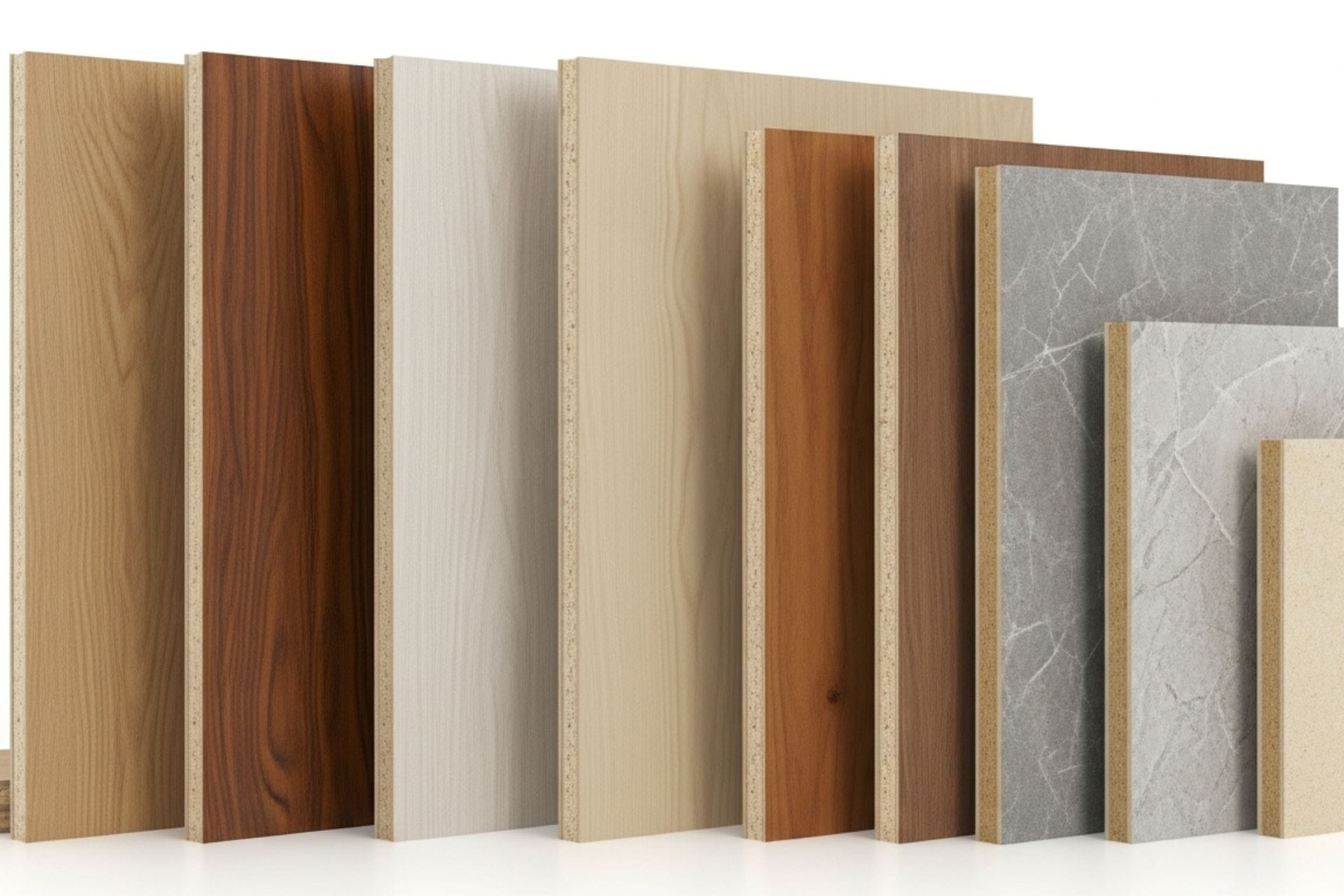 Melamine phủ bề mặt gỗ công nghiệp có nhiều lựa chọn màu sắc và dạng vân gỗ