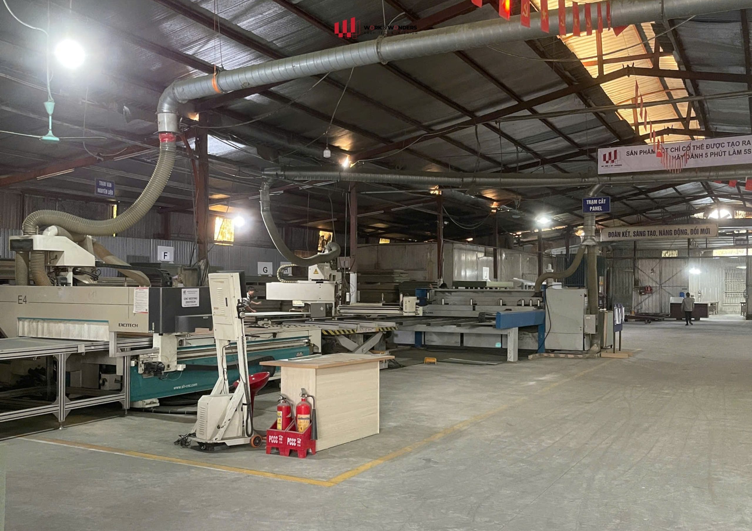 5S trong nhà máy gỗ nội thất Work & Wonders: Phương pháp quản lý sản xuất hiệu quả 4 5S giúp tổ chức không gian sản xuất gọn gàng hơn